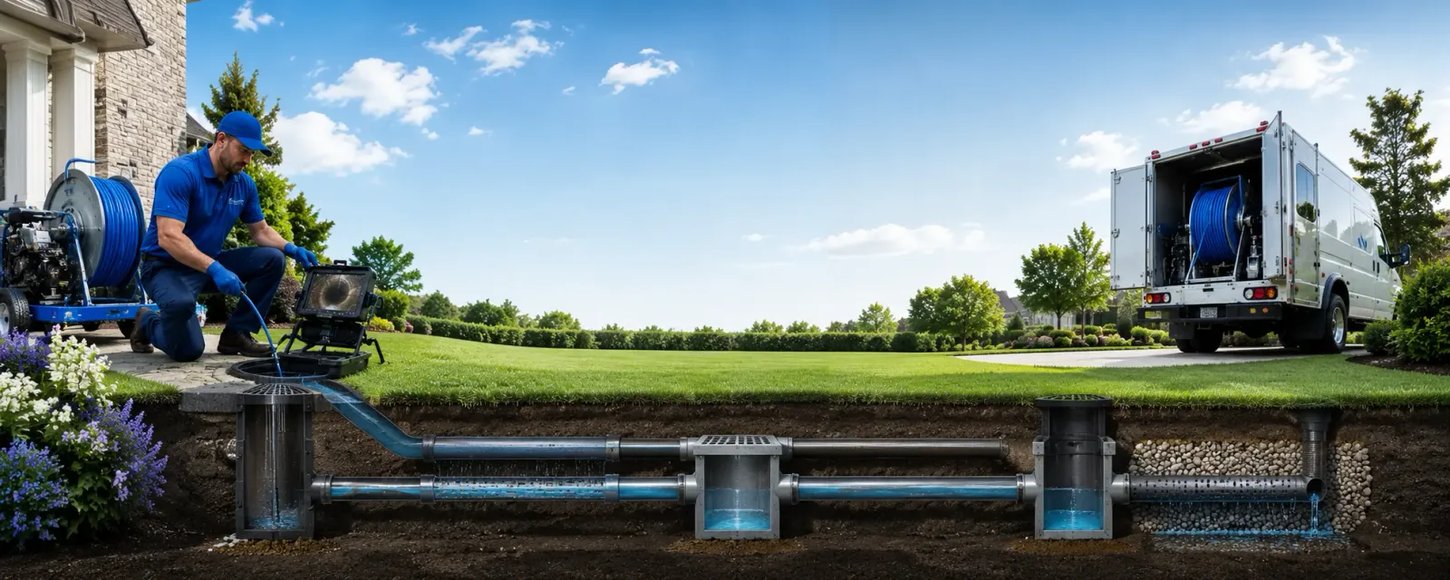 Outdoor drain cleaning information for Hudson, NY